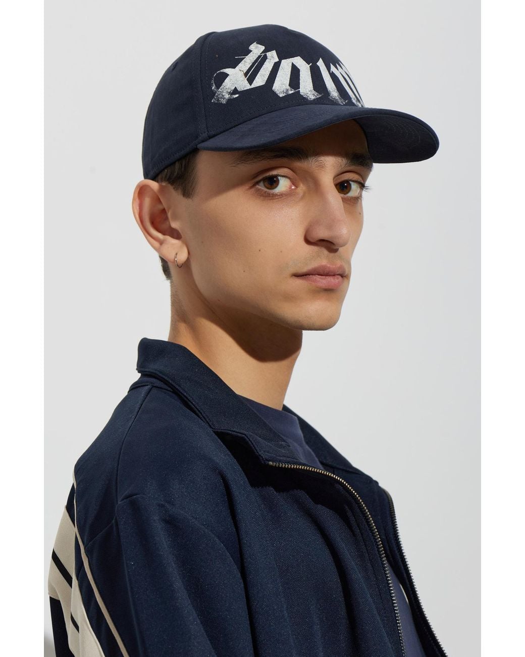 Palm Angels Blue Baseball Cap for men