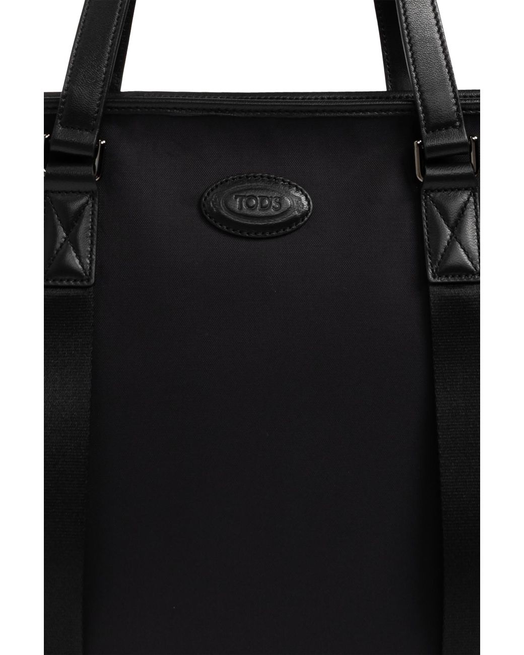 Tod's Black Bag With 'Medium' Logo for men