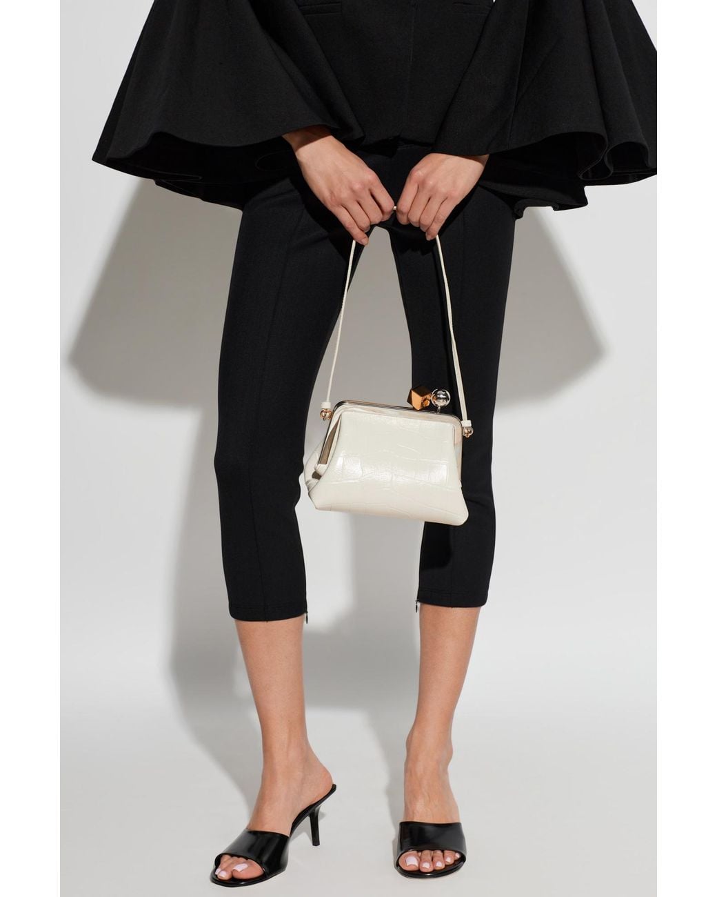 Jacquemus White Shoulder Bag "Berlingot"