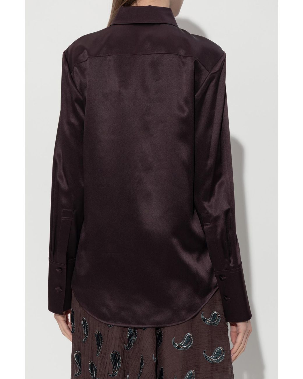 Tory Burch Purple Silk Shirt