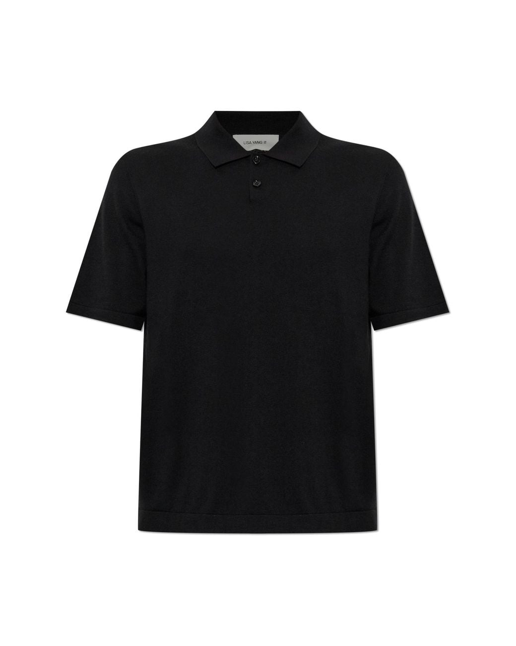 Lisa Yang Black Polo 'Keir' for men