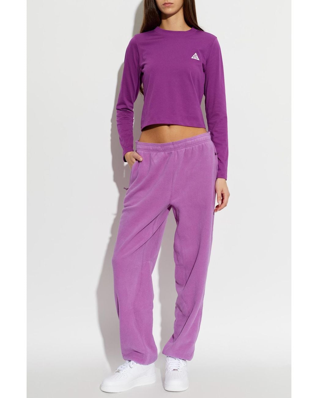 Nike Purple 'Acg' Long-Sleeved T-Shirt
