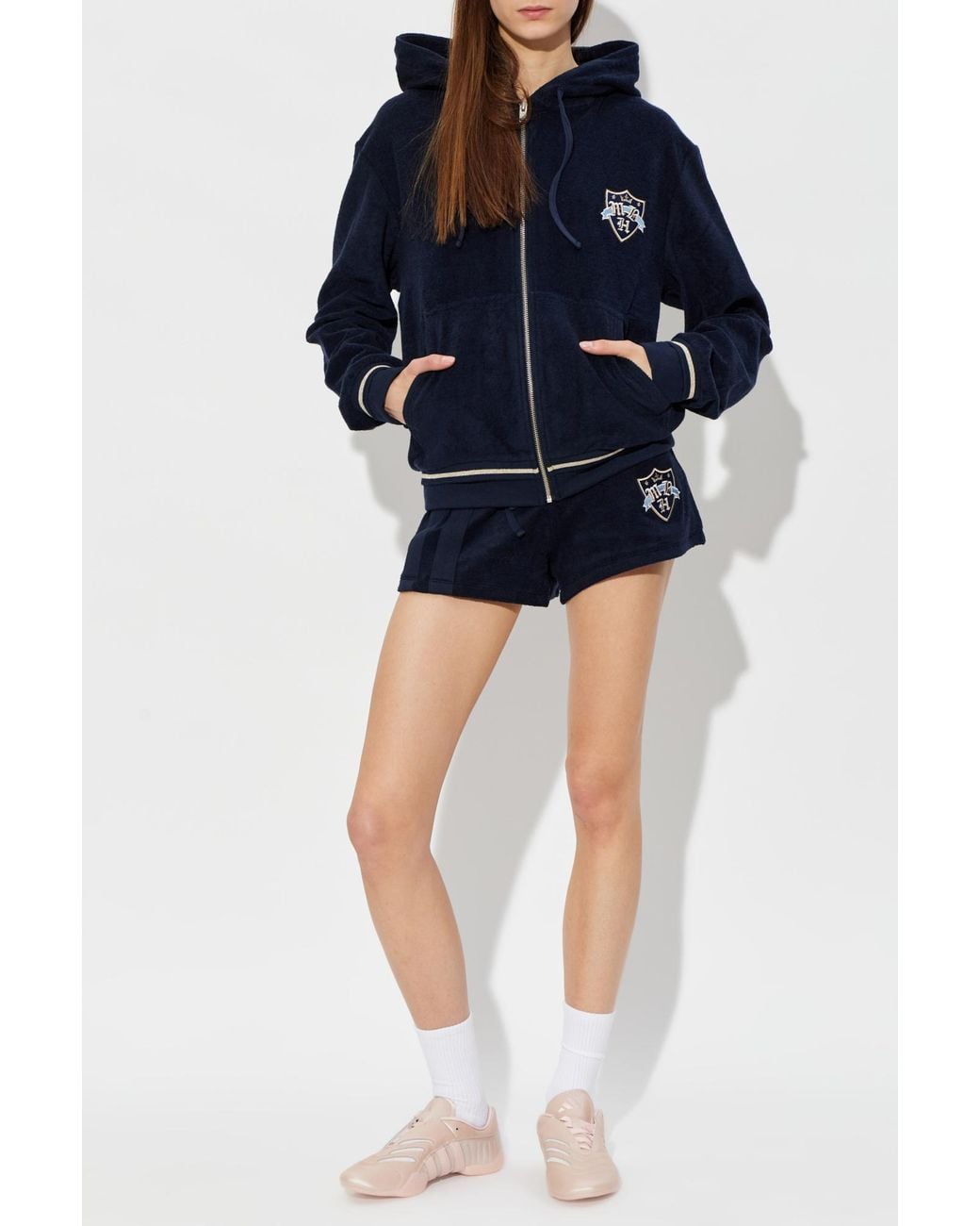 M I S B H V Blue Sweatshirt Made Of Terry Cotton