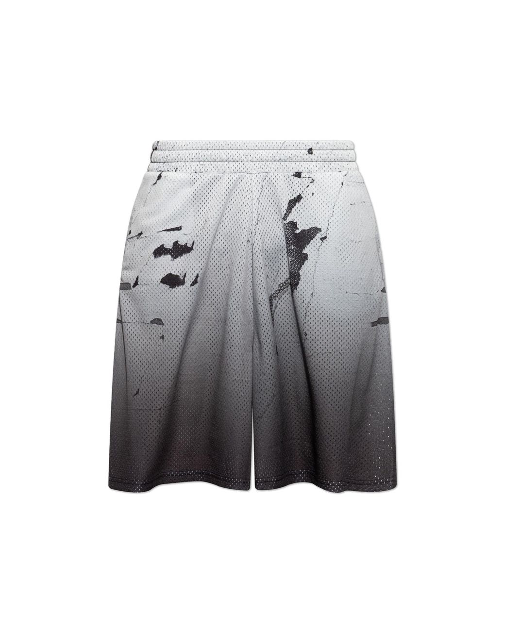 44 Label Group Gray Perforated Shorts for men
