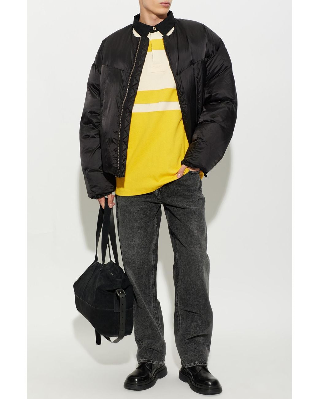 Entire studios Black Padded Down Jacket for men
