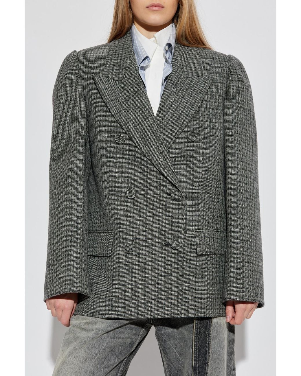 Acne Gray Wool Blazer