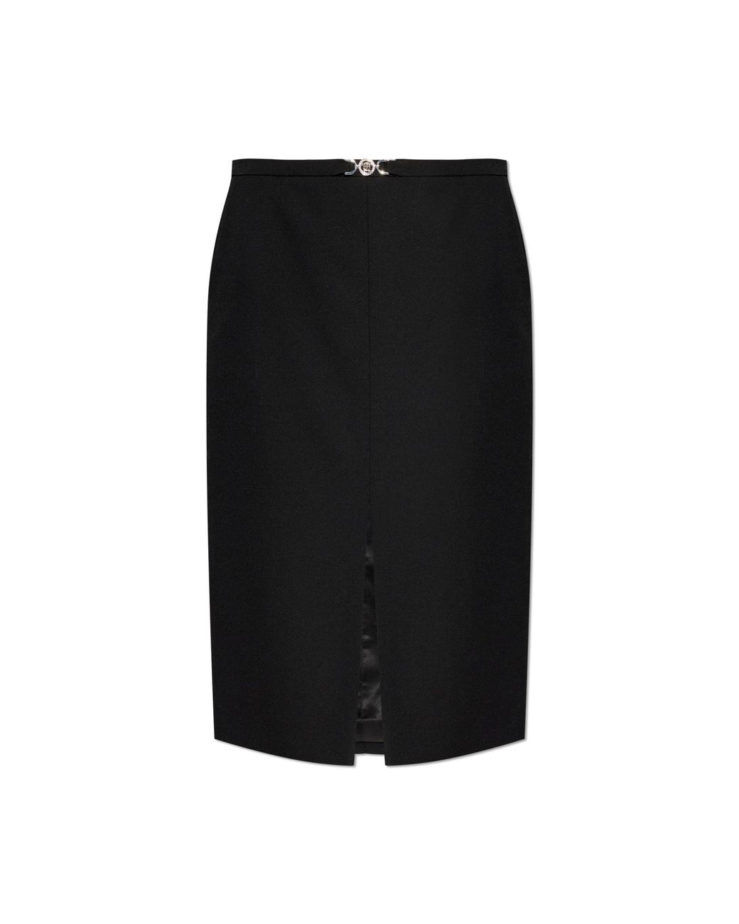 Versace Black Skirt With A Single Slit