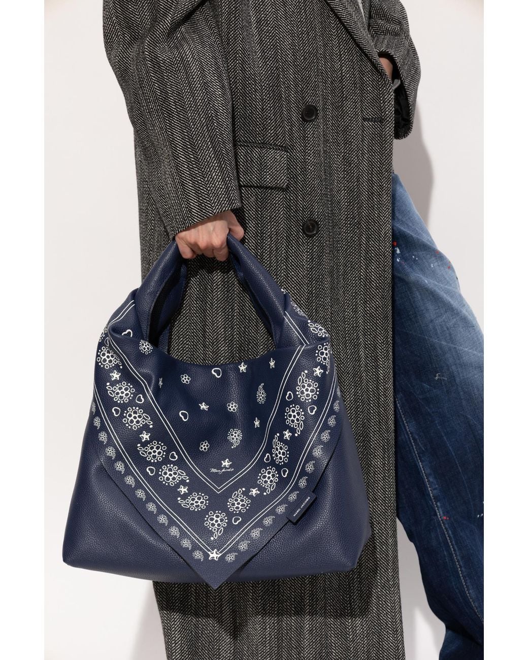 Marc Jacobs Blue Shopper Bag 'The Bandana Sack'