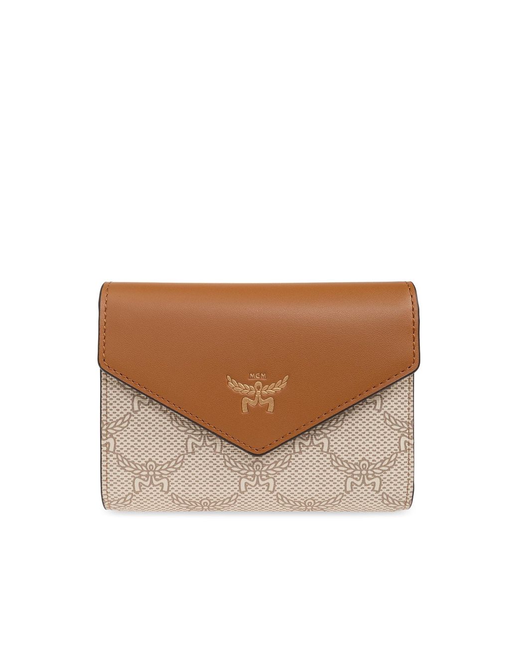 MCM Brown Wallet With Logo