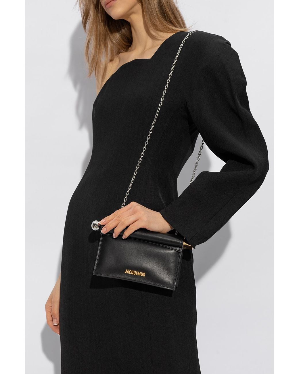 Jacquemus Black La Pochette Rond Carré Shoulder Bag