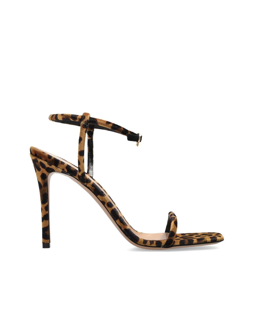 Gianvito Rossi Brown Leather Heeled Sandals