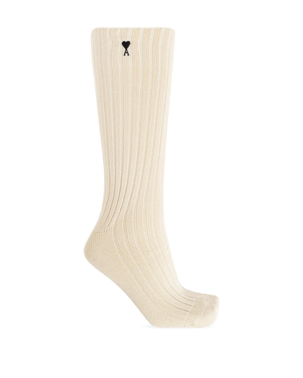 AMI White Socks With Logo
