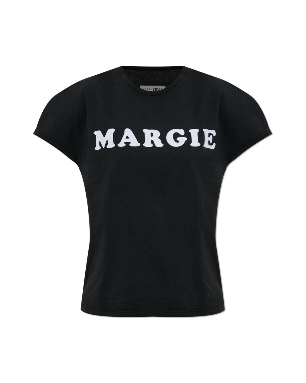 MM6 by Maison Margiela Black T-Shirt With Logo