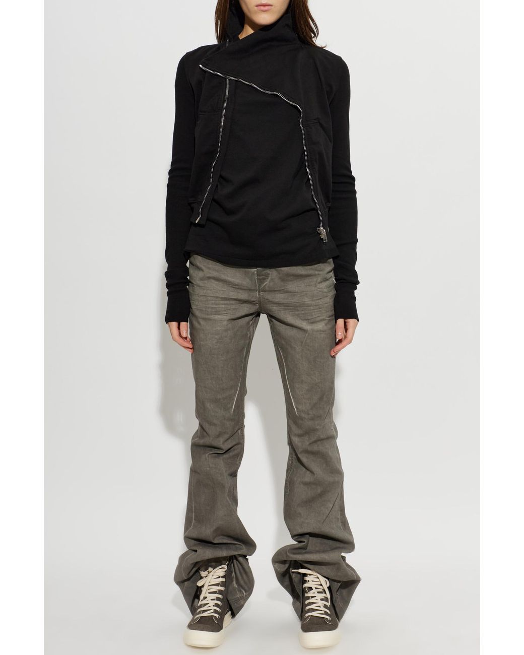 Rick Owens Black T-Shirt With A Crew Neck