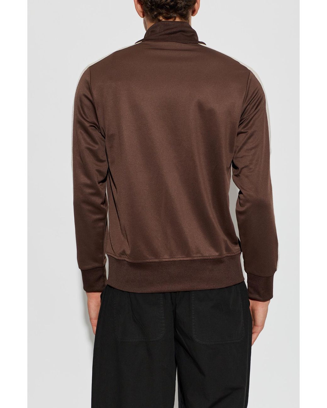 Palm Angels Brown Sweatshirt With Logo for men