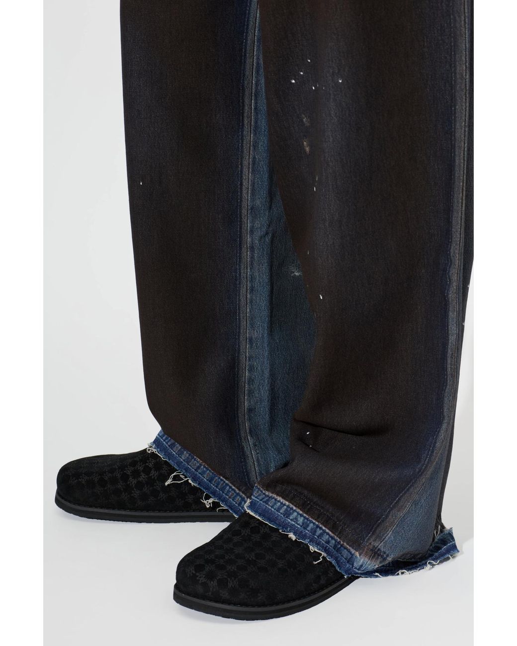 Amiri Black Suede Clogs 'Ma Clog' for men