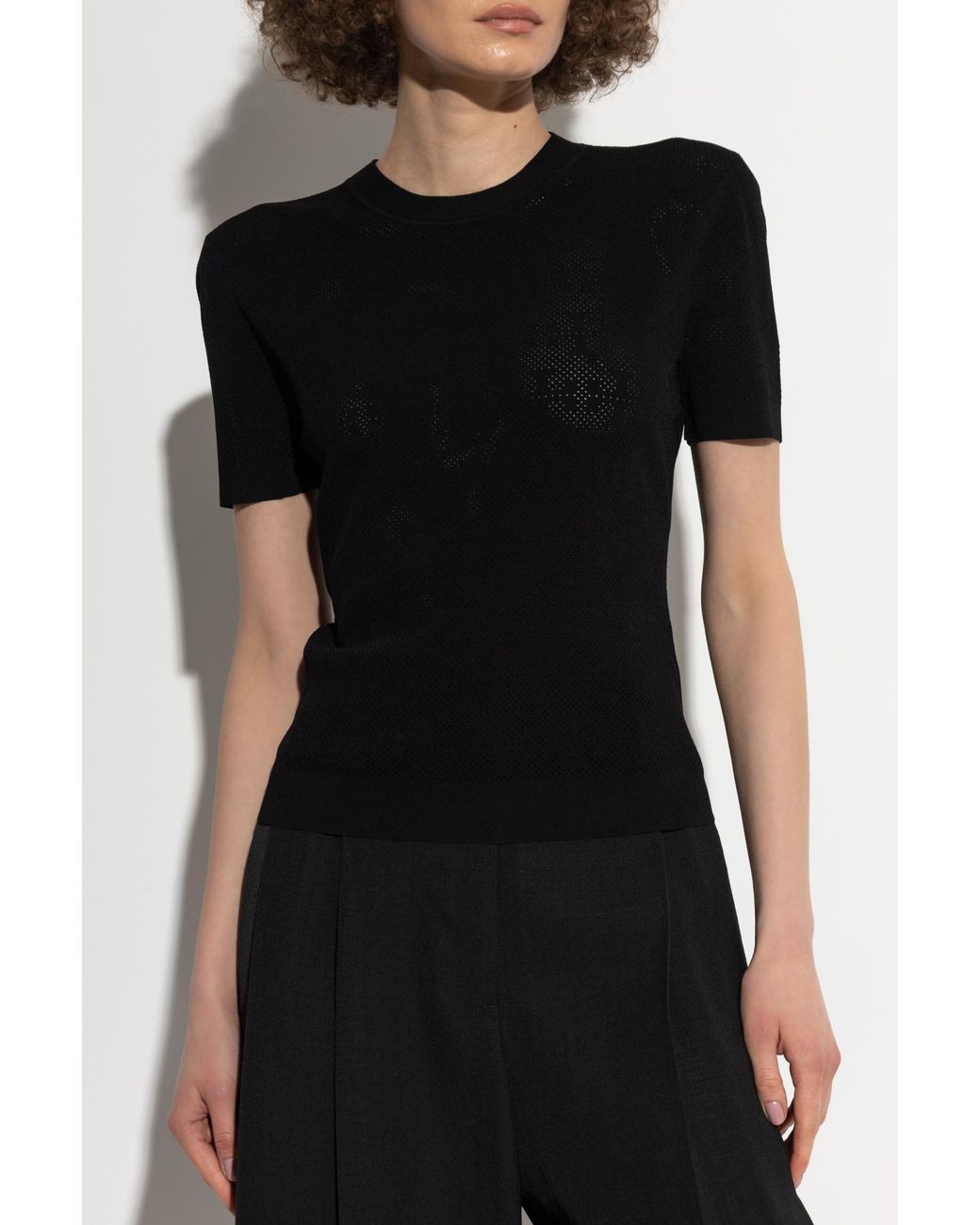 Tory Burch Black Top With Perforation