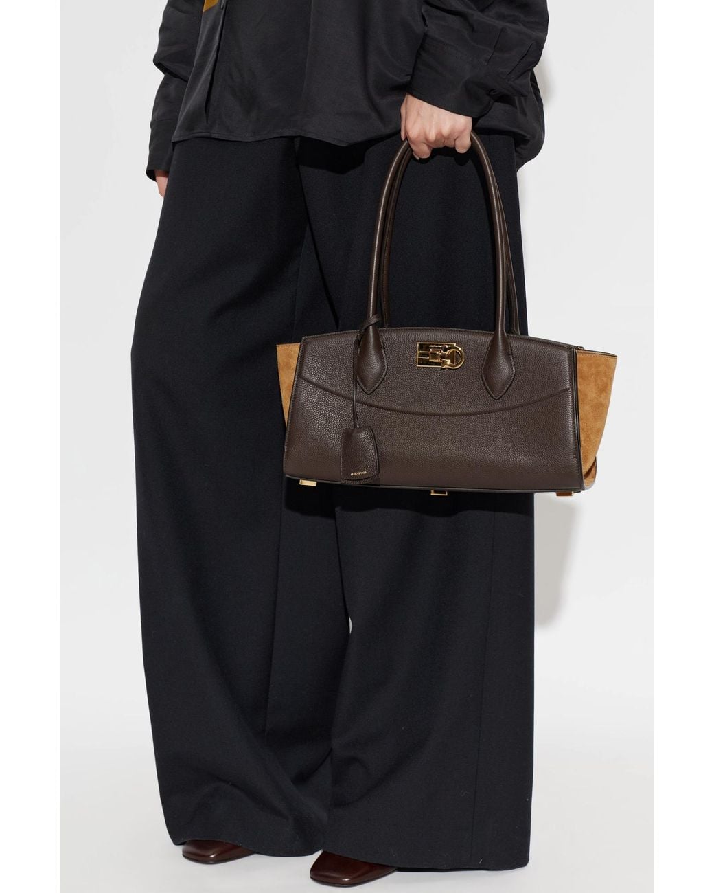 Ferragamo White 'Soft' Bag