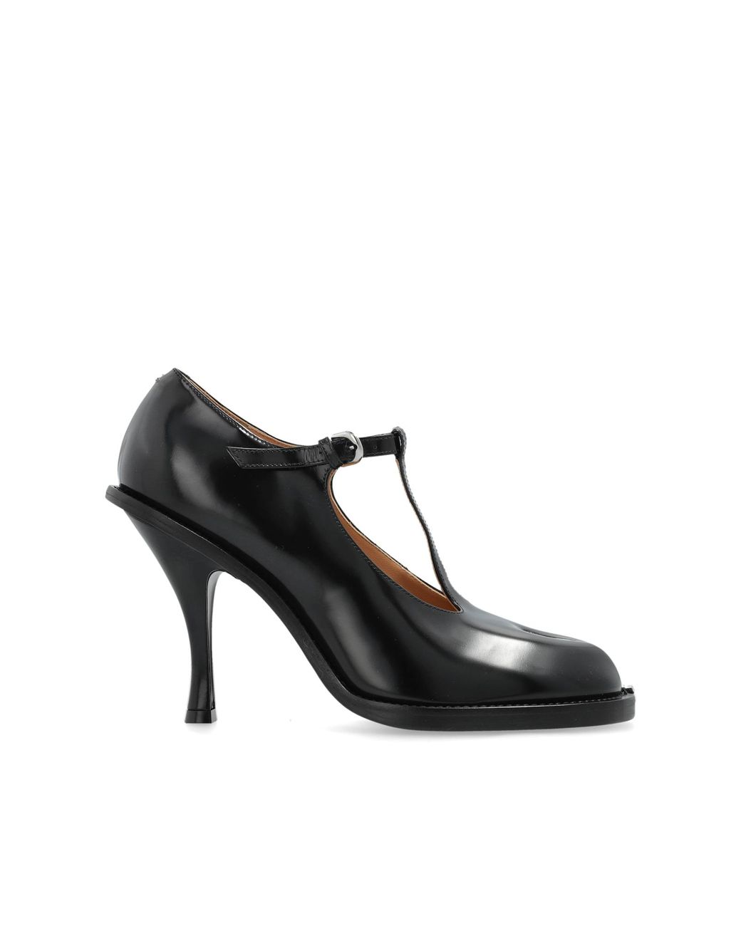 Maison Margiela Black Heeled Shoes With 'Tabi' Cut-Out