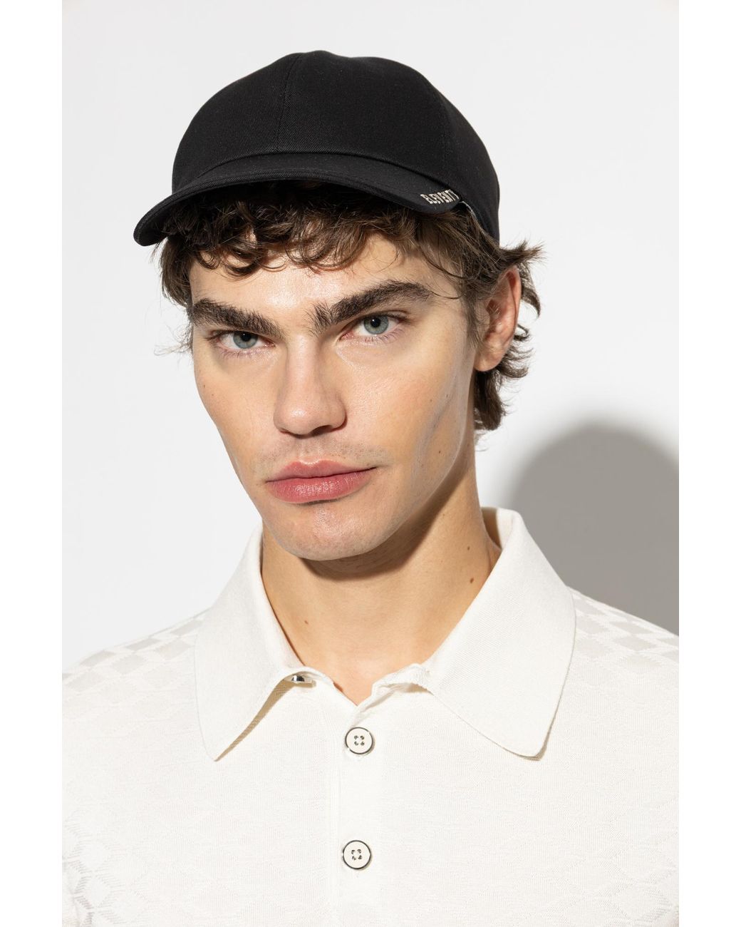 Eleventy Black Baseball Cap for men