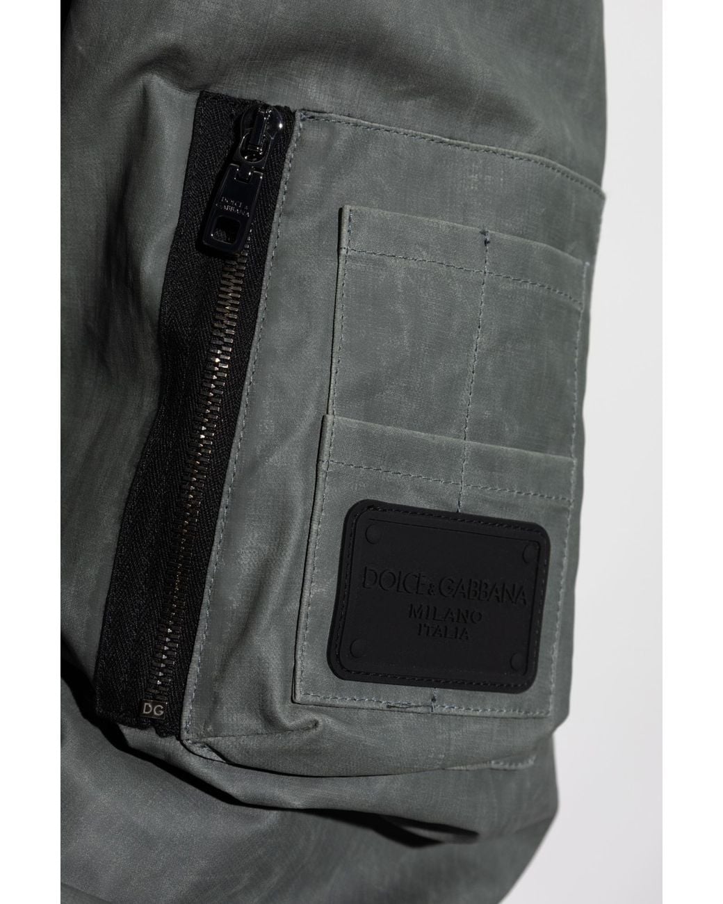 Dolce & Gabbana Gray Linen Jacket for men