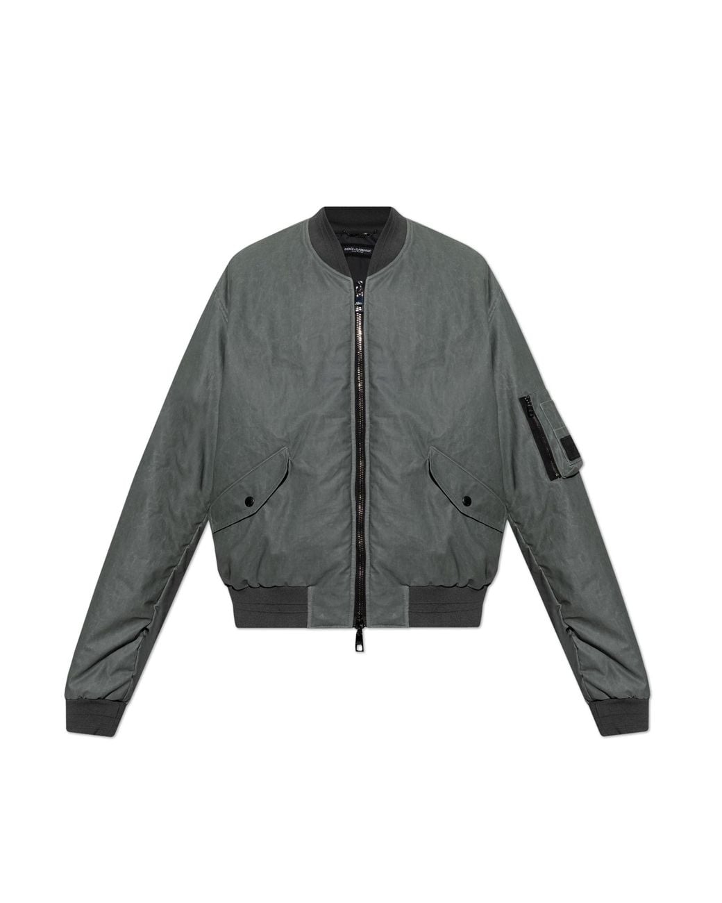 Dolce & Gabbana Gray Linen Jacket for men