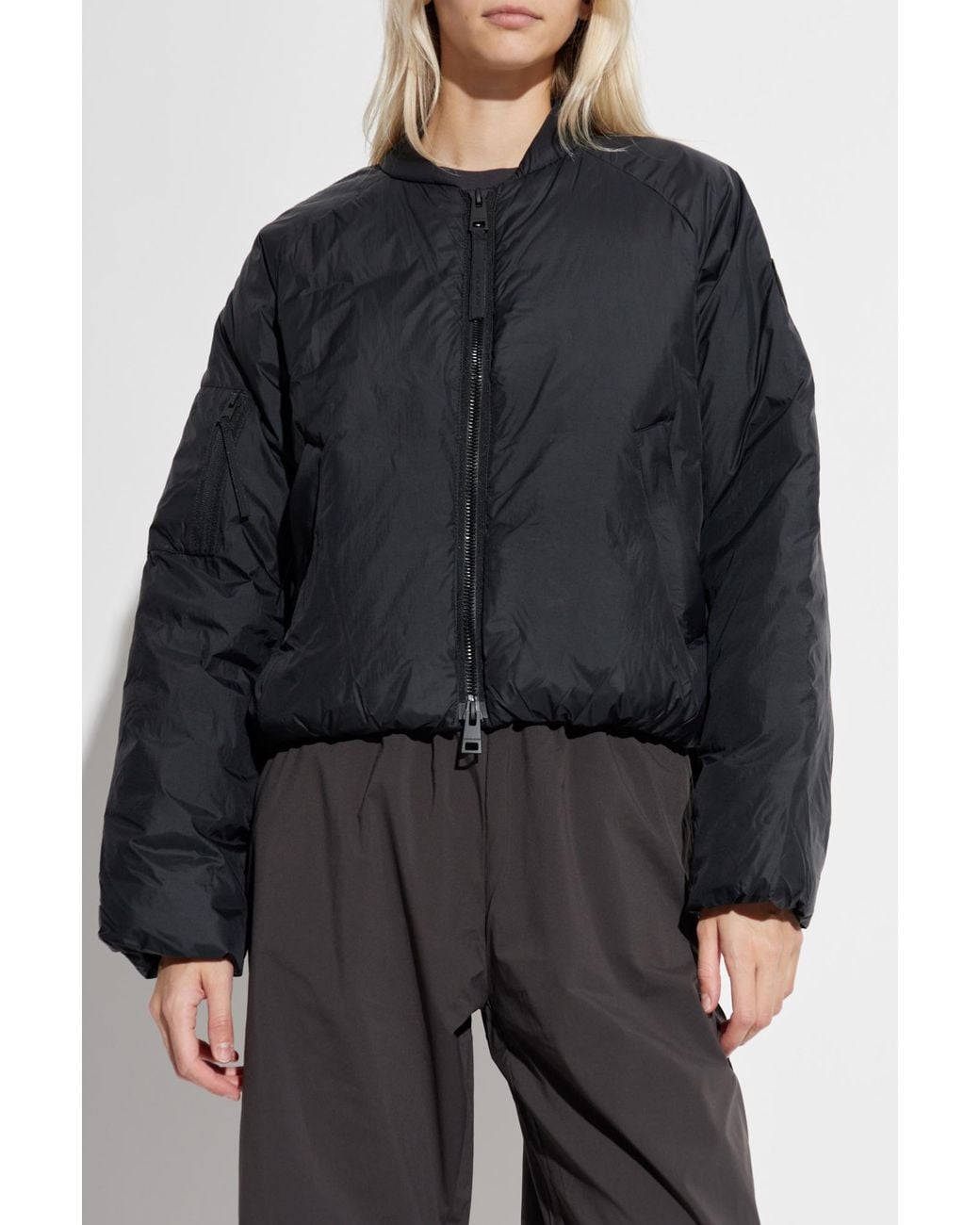Canada Goose Black 'Elba' Down Bomber Jacket