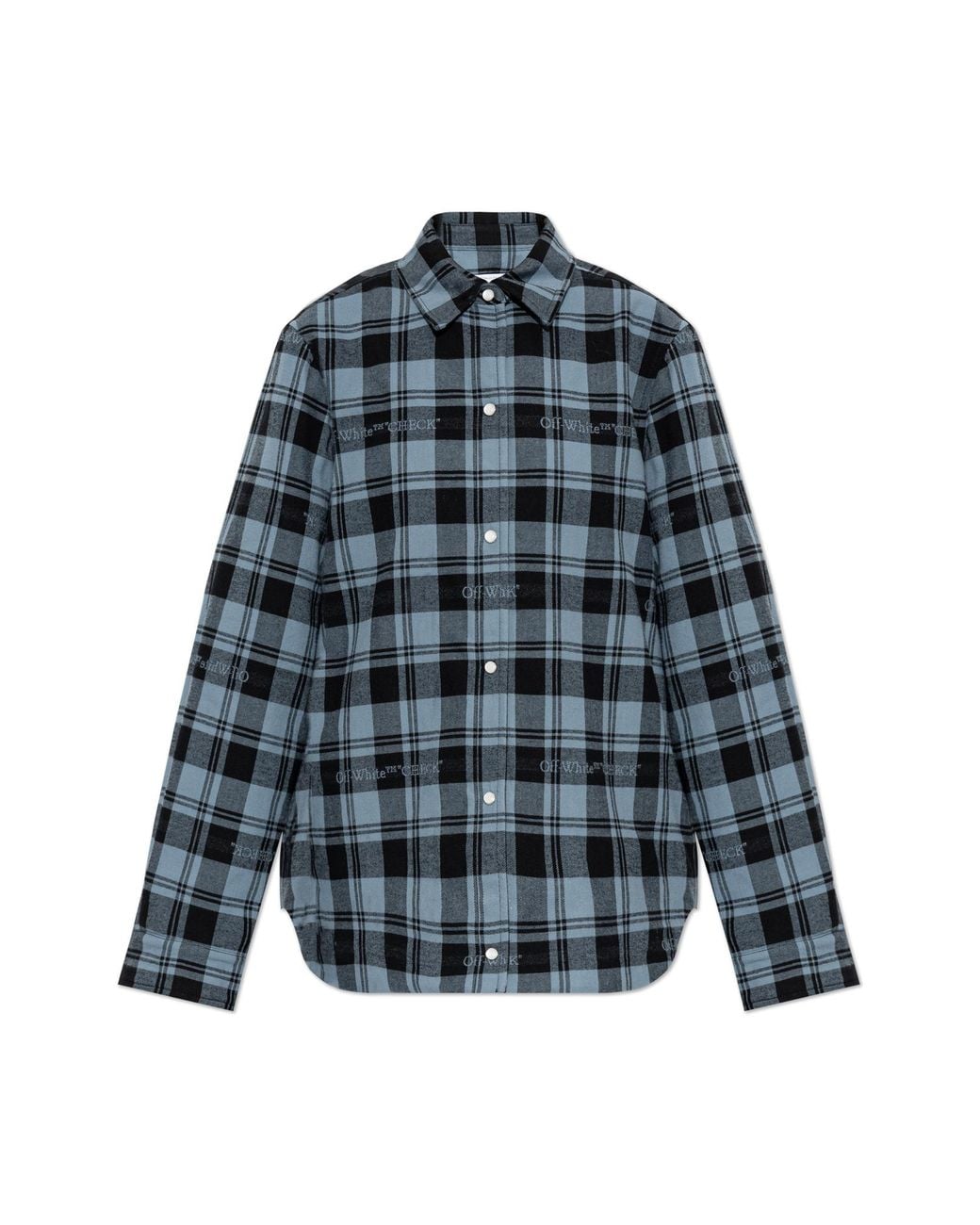Off-White c/o Virgil Abloh Blue Checked Shirt