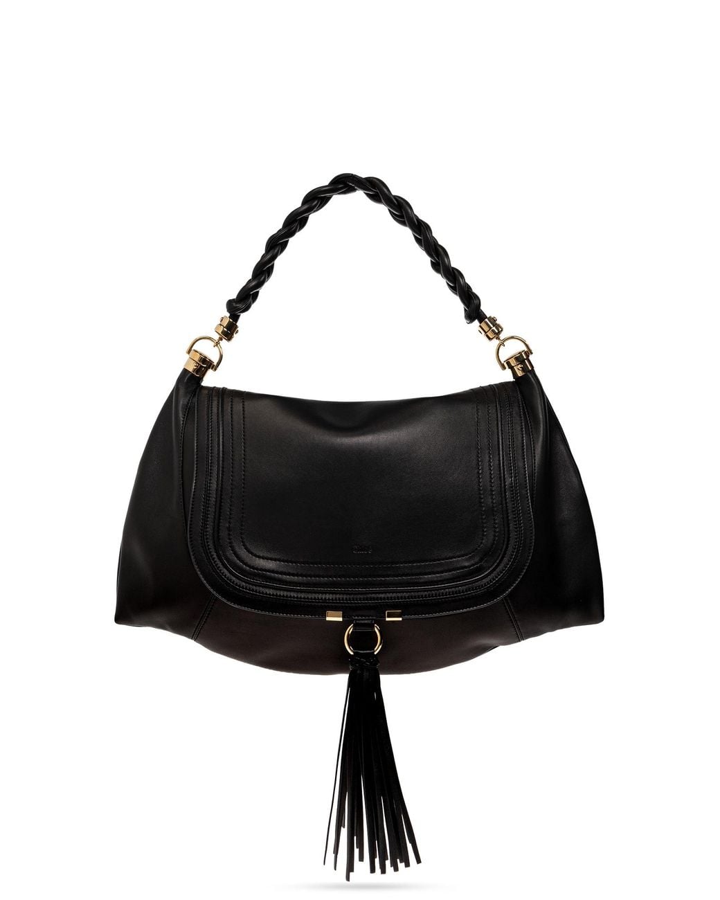 Chloé Black 'Marcie Medium' Shoulder Bag