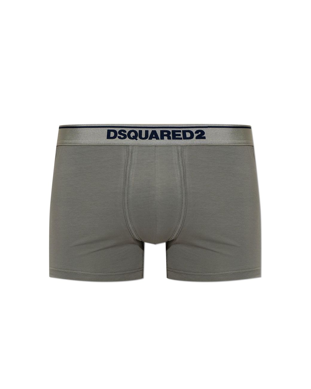 DSquared² Gray Logo Boxer Briefs for men