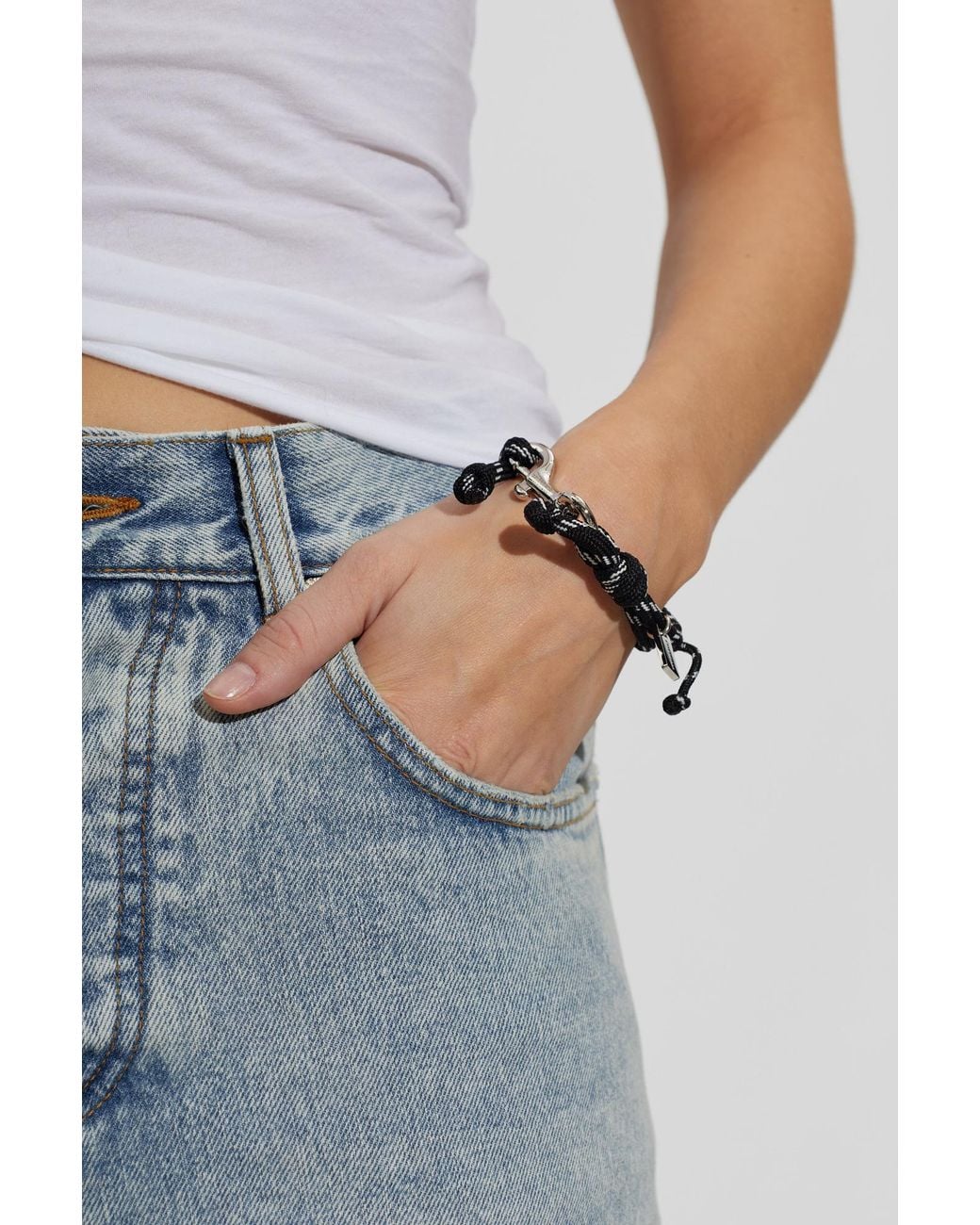 Balenciaga Black 'Malibu' Bracelet