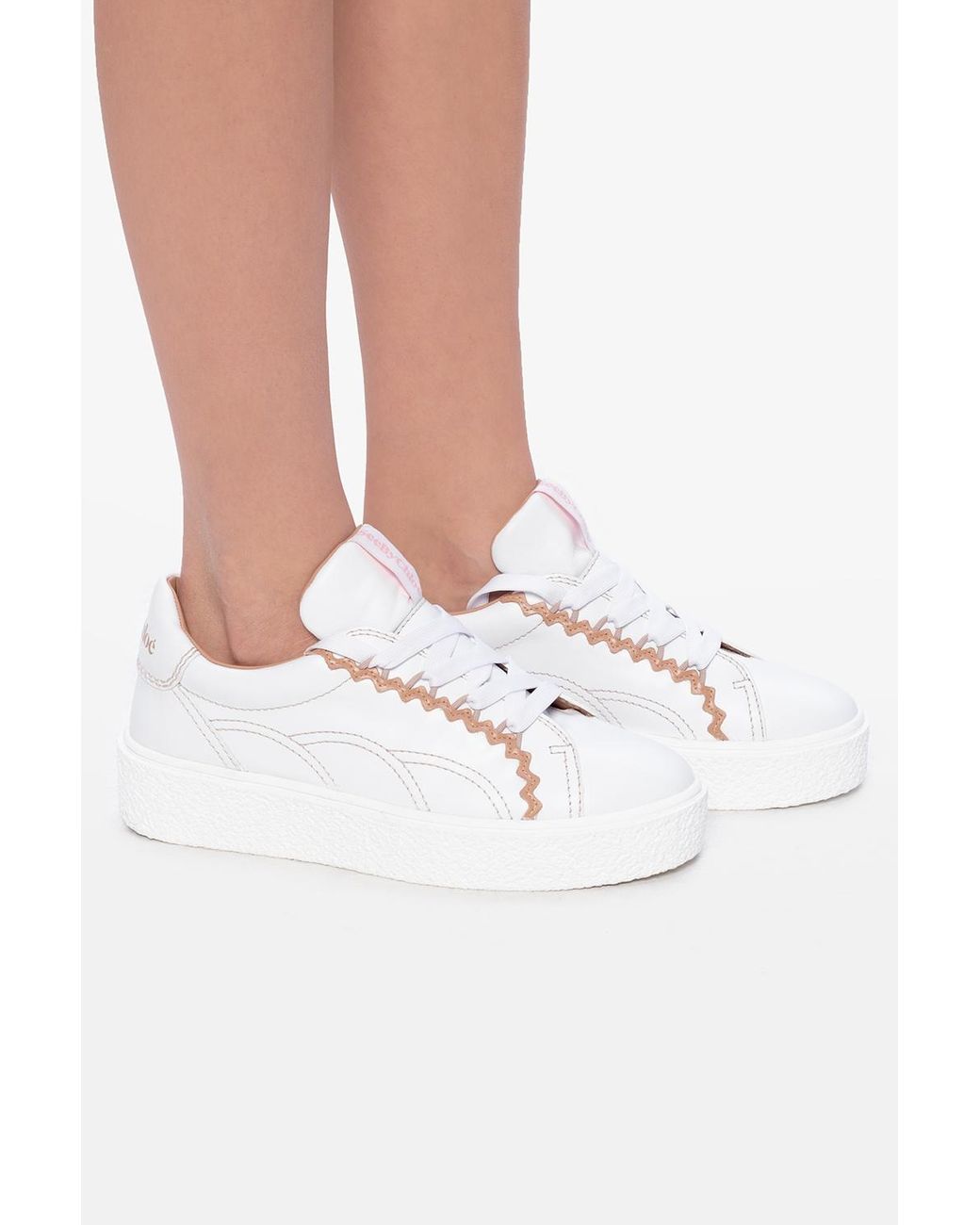 See By Chloé See Chloé 'sevy' Platform Sneakers in White | Lyst
