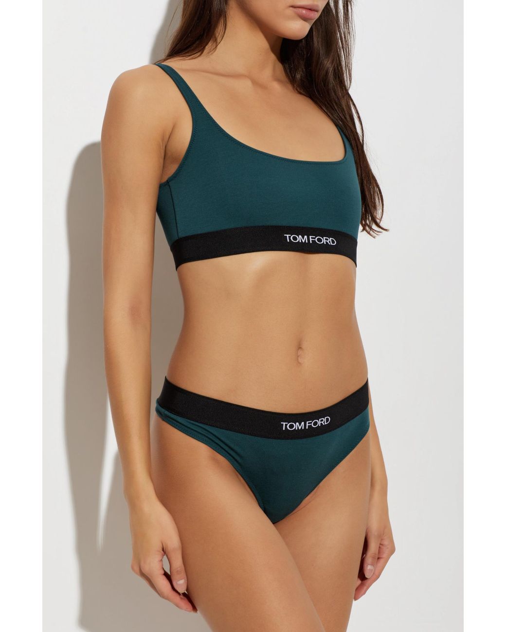 Tom Ford Black Bra With Logo