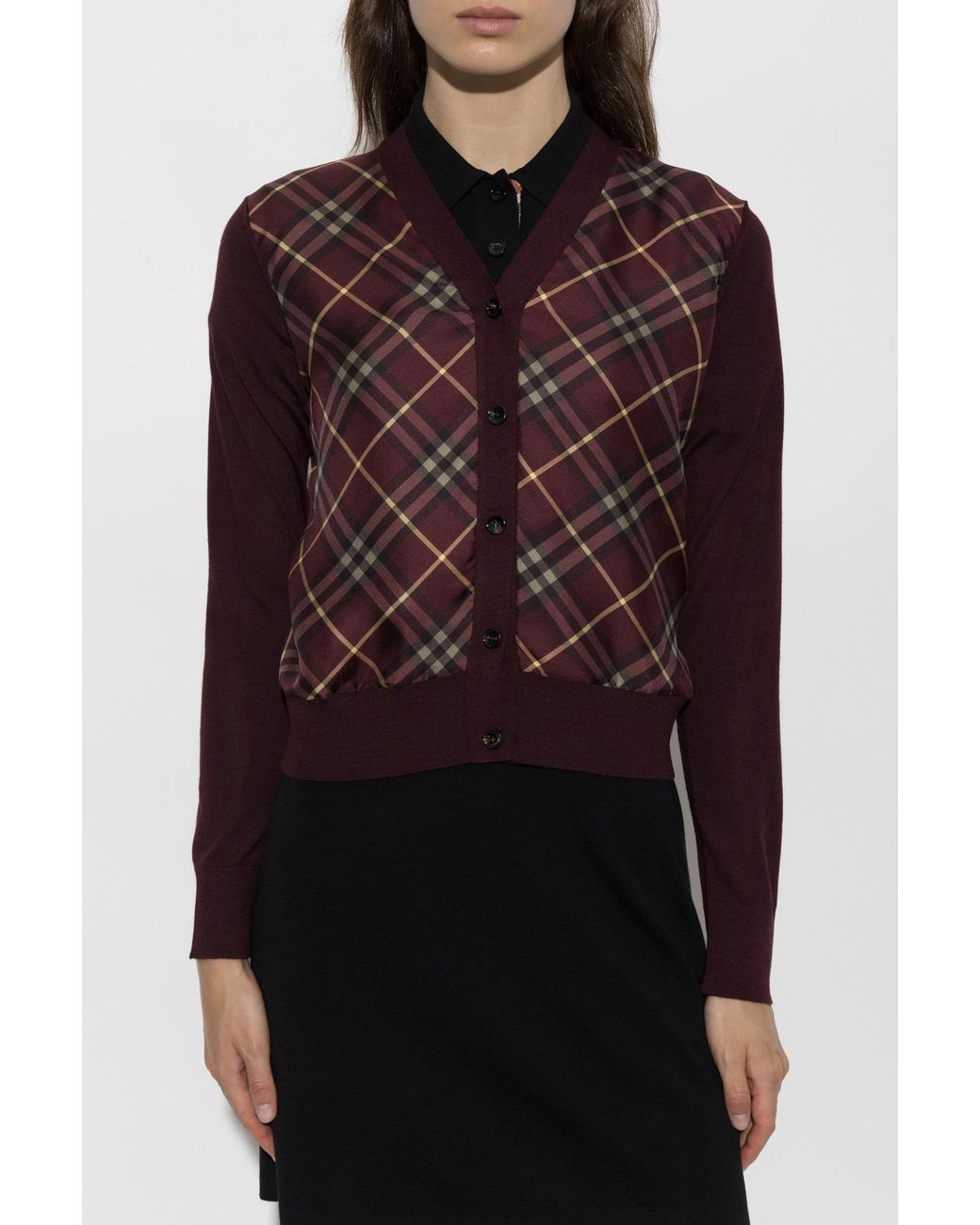Burberry Purple Cardigan 'Sigourney'