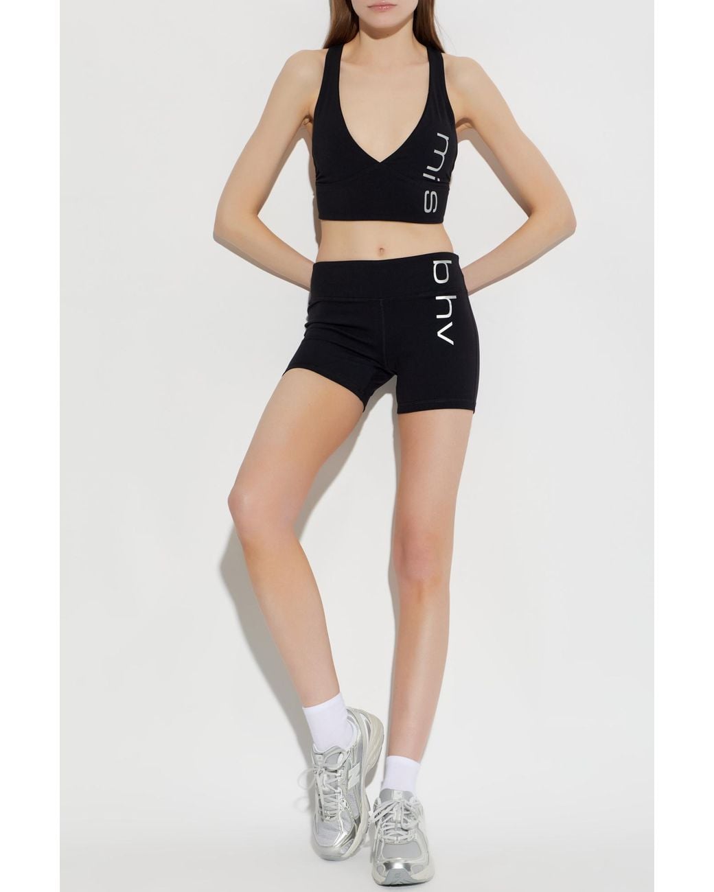 M I S B H V Black Short Leggings