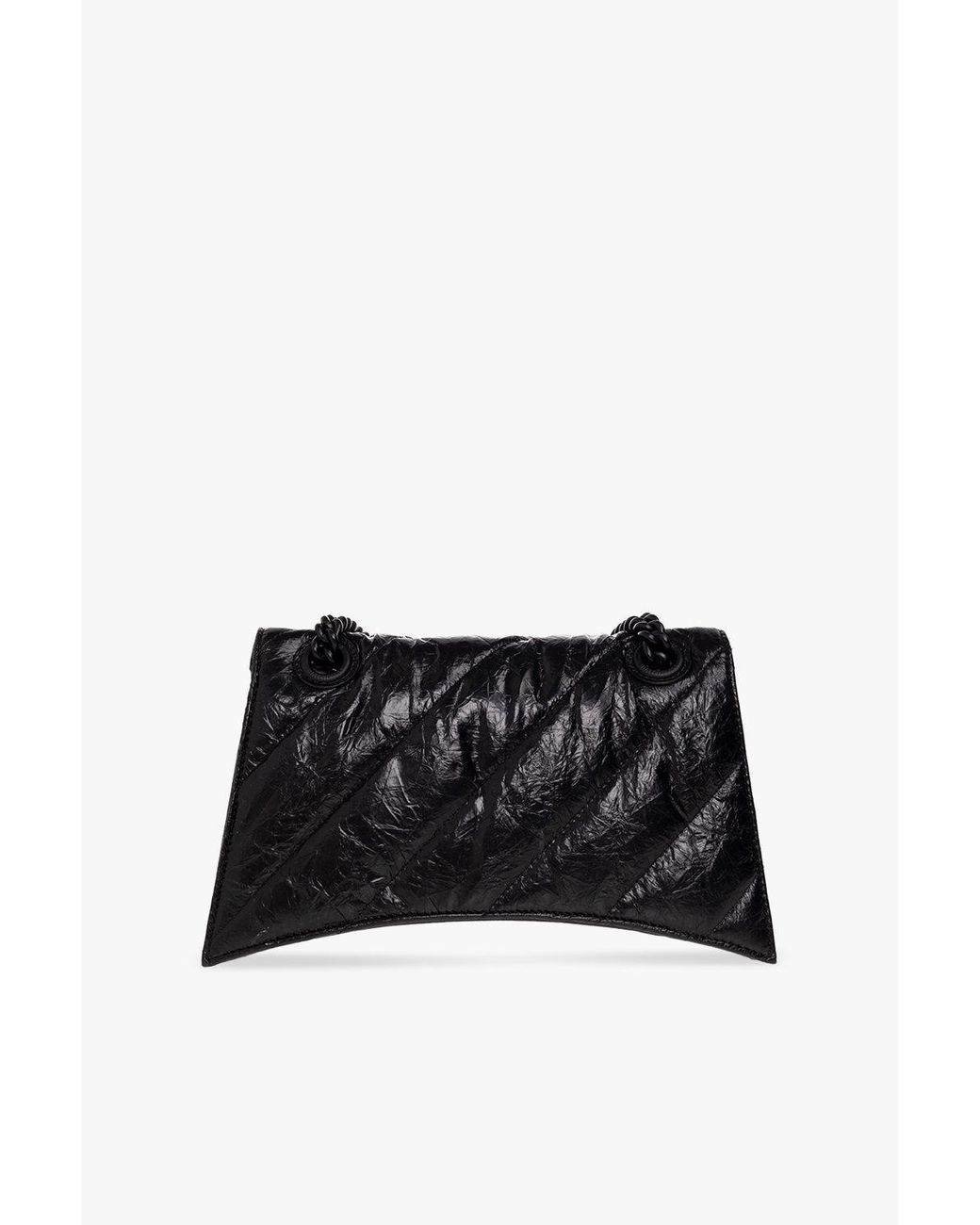 Balenciaga 'crush Small' Shoulder Bag in Black | Lyst