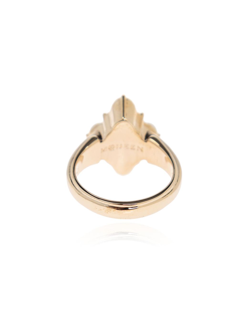 McQueen Brown Brass Ring