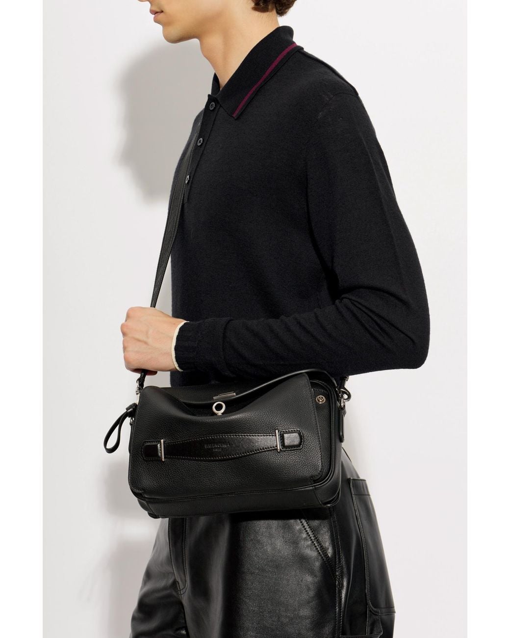 Balenciaga Black Bag 'Le 7 Cube Small' for men