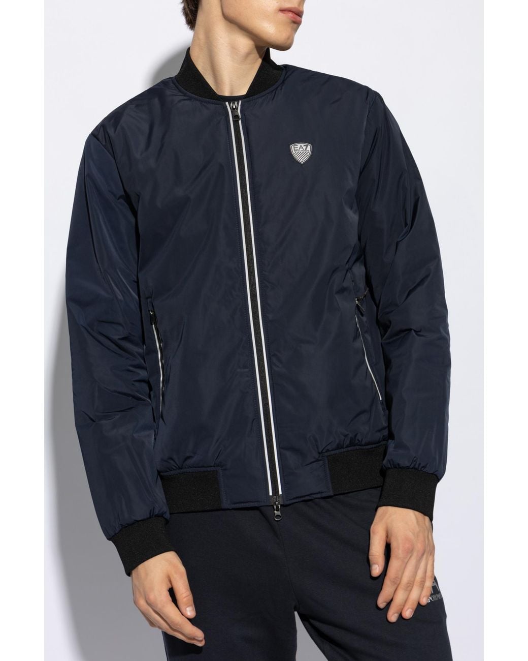 EA7 Blue Bomber Jacket for men