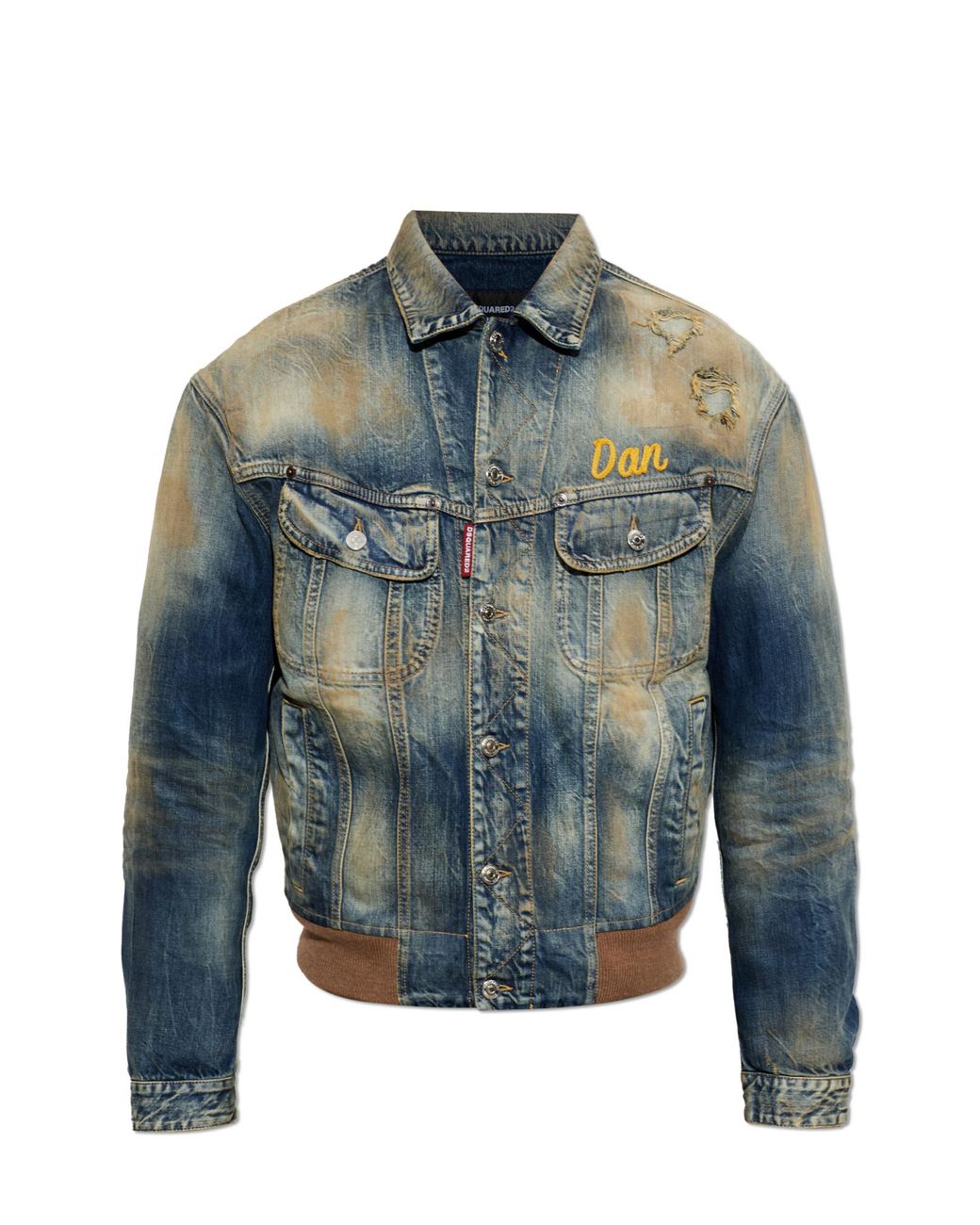 DSquared² Blue Denim Jacket With 'Vintage' Effect for men