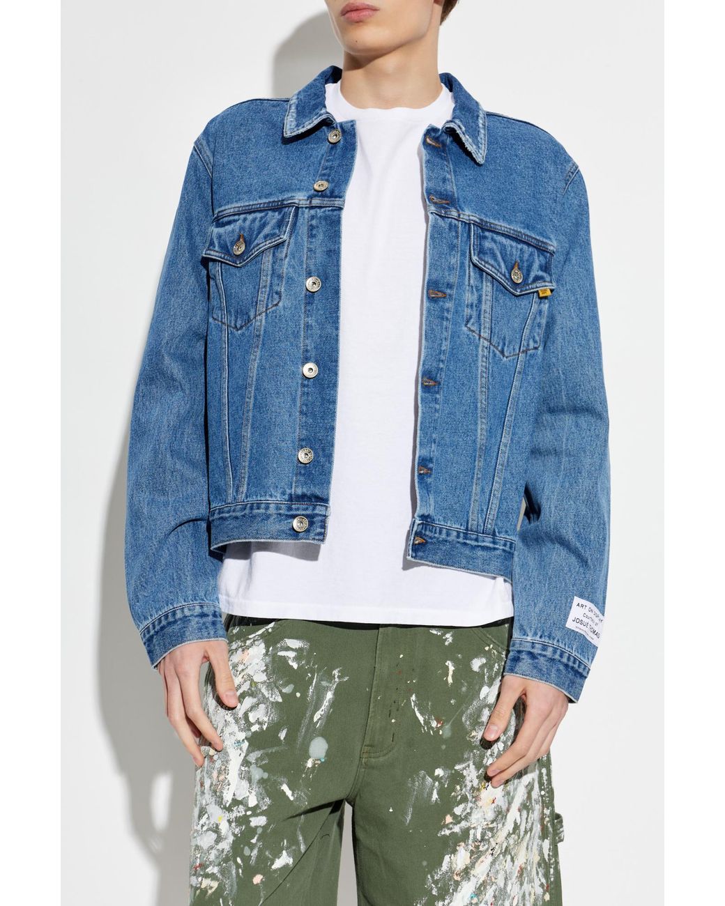 GALLERY DEPT. Blue Denim Jacket With Logo for men