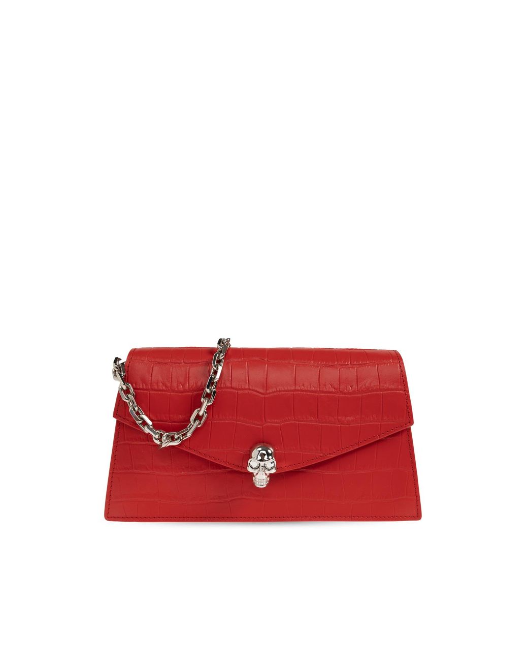 McQueen Red "Skull Mini" Bag