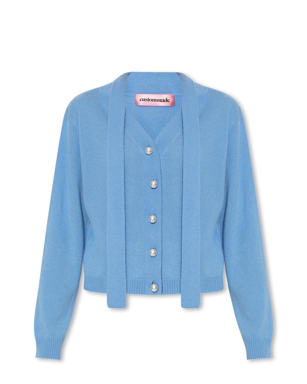 Custommade• 'vaia' Cashmere Cardigan in Blue | Lyst