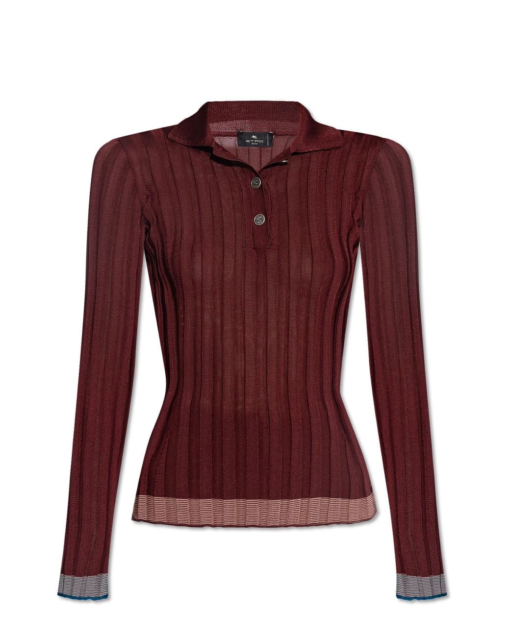 Etro Purple Polo With Logo