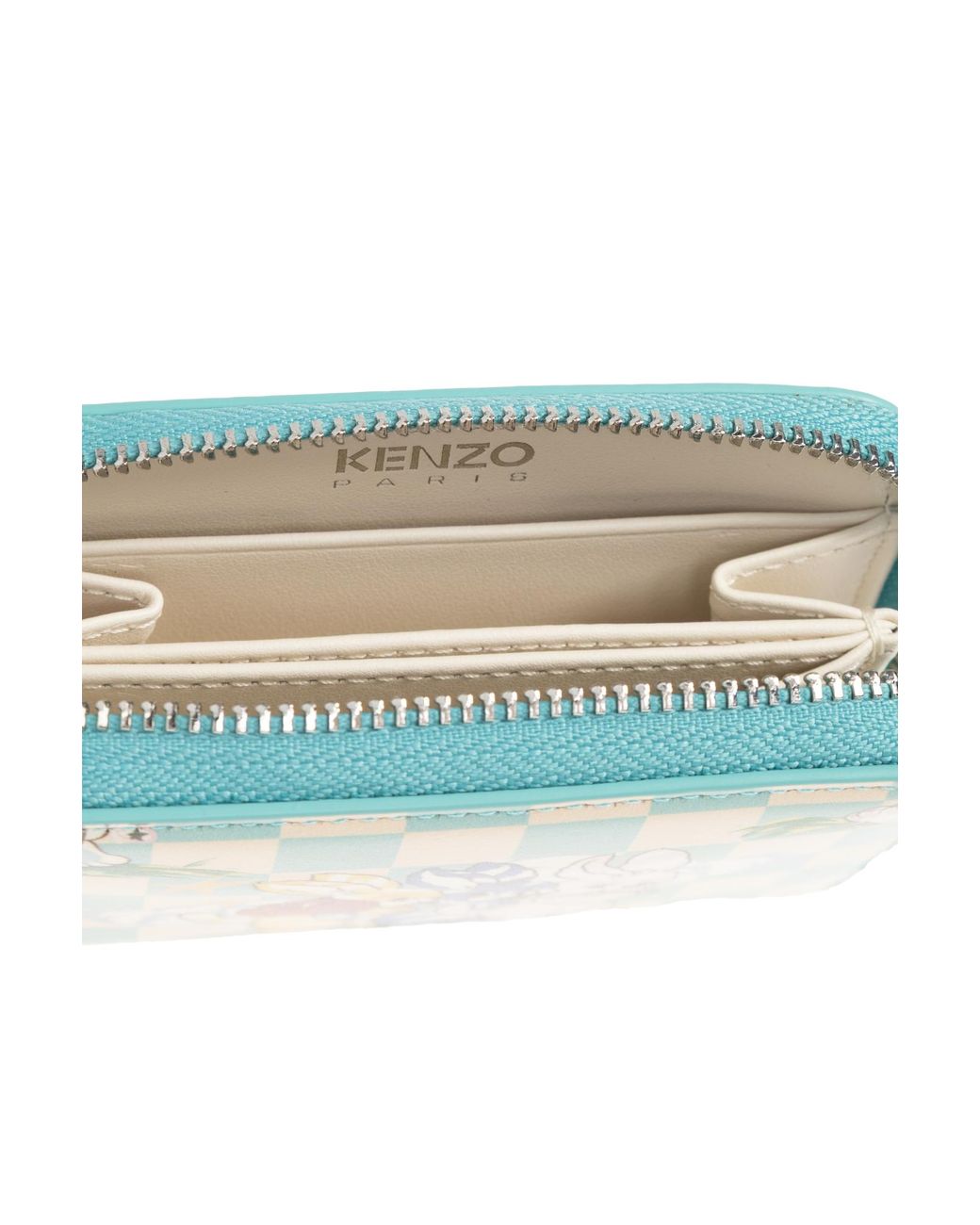 KENZO Blue Leather Wallet With Logo for men