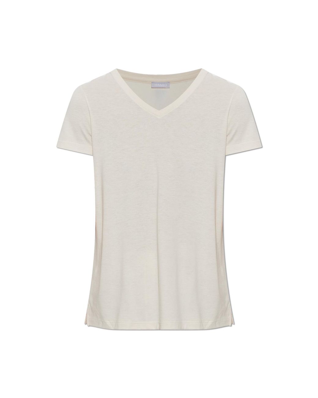 Hanro White T-Shirt From The 'Sleep & Lounge' Collection