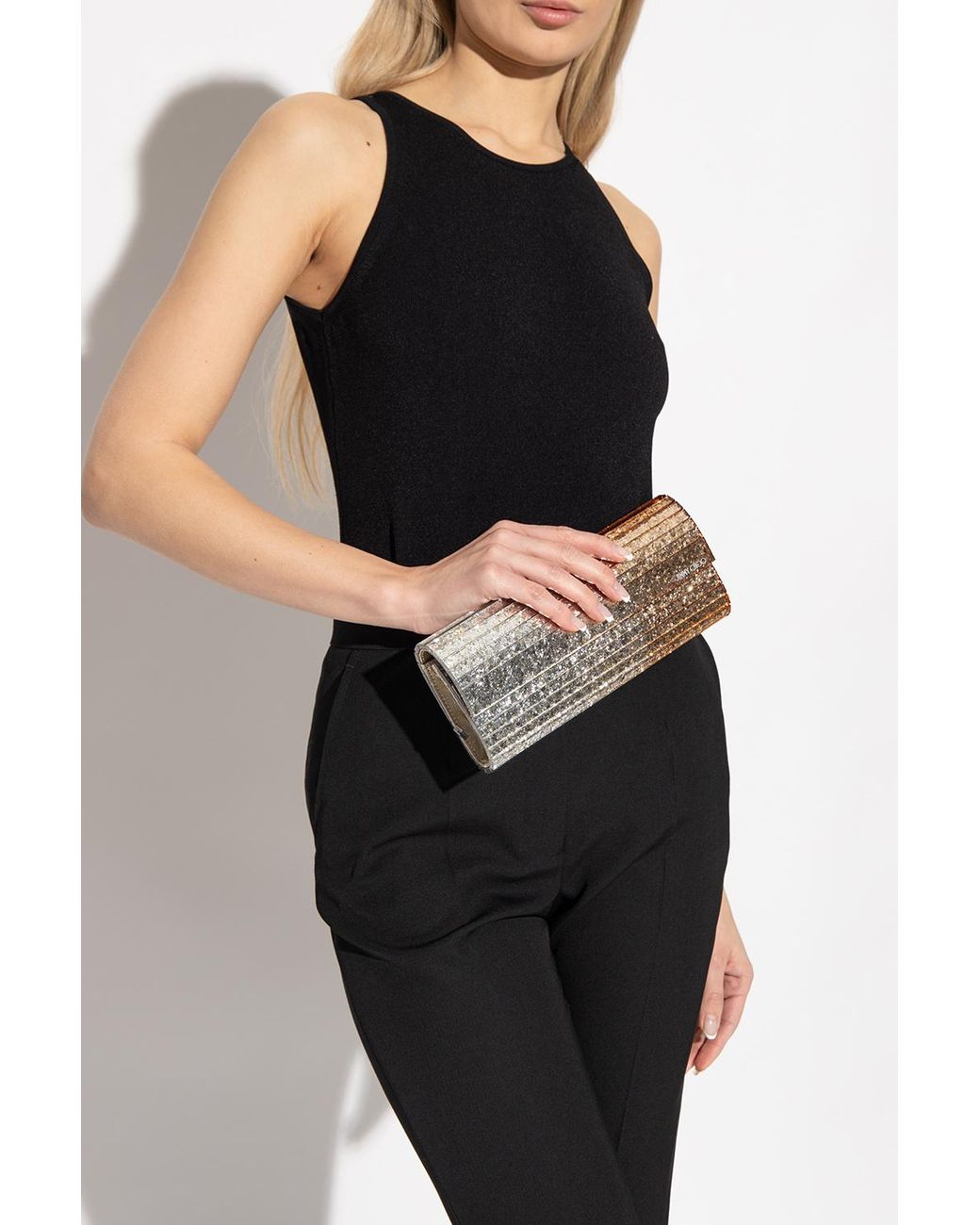 Jimmy Choo Metallic "Sweetie" Clutch