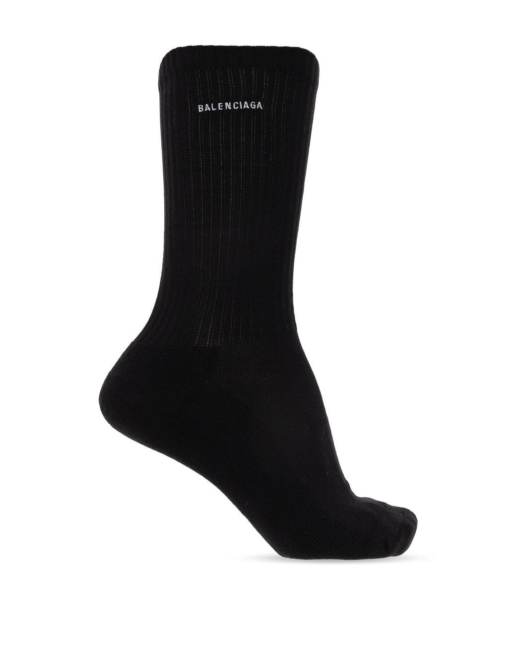 Balenciaga Black Logo Socks for men