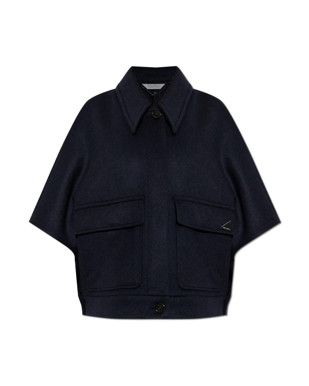 Max Mara Blue Cashmere Poncho 'Dream'