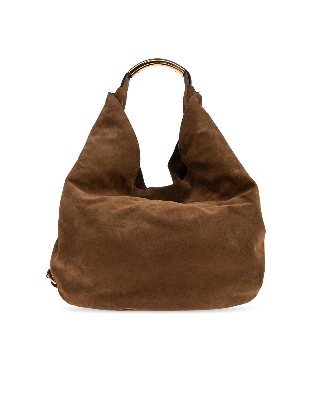 Moschino Brown Suede Shopper Bag